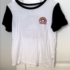 Vans white tee